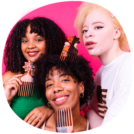 Le peigne afro hand-made 100% bois d'ébène