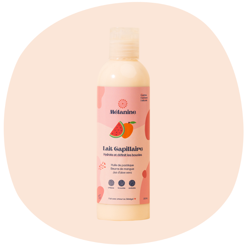 Lait capillaire pour cheveux afro